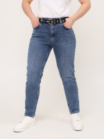 Джинсы женские МОМ светло-синие большой размер  3103-В-937