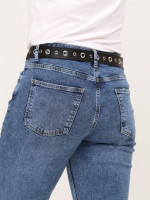 Джинсы женские МОМ светло-синие большой размер  3103-В-937