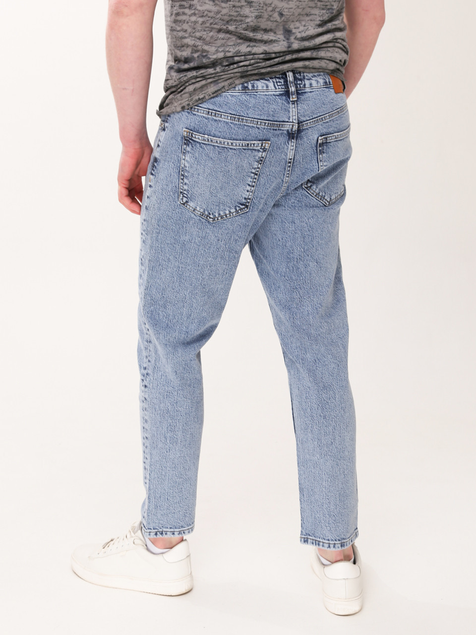 Джинси чоловічі блакитні варені МОМ укорочені 29-36 685-344