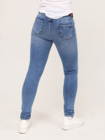 Джинси жіночі блакитні слим терті зі стрейчем 9474-702