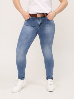 Джинси жіночі блакитні слим терті зі стрейчем 9474-702