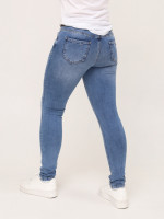 Джинси жіночі блакитні слим терті зі стрейчем 9474-702
