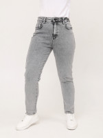 Джинсы женские светло-серые МОМ   2323-723