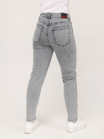 Джинсы женские светло-серые МОМ   2323-723