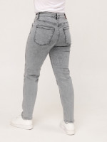 Джинсы женские светло-серые МОМ   2323-723
