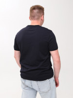 Футболка мужская темно-синяя однтонная 6228-6