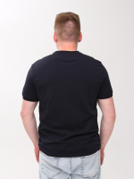 Футболка мужская темно-синяя однтонная 6228-6