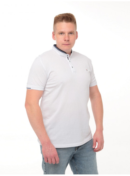 Поло чоловіче біле комір...