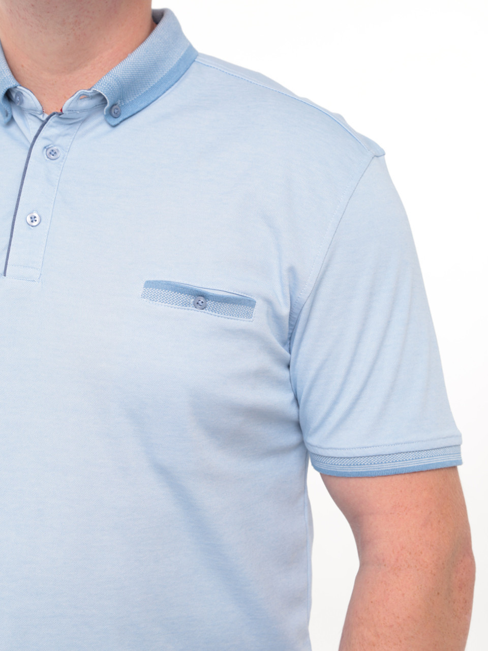 Поло чоловіче блакитне 816-2-2