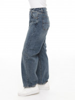 Джинси жіночі баггі брудно-сині зі стрейчем 01531-2