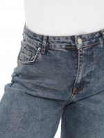 Джинси жіночі баггі брудно-сині зі стрейчем 01531-2