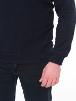 Поло мужское темно-синее длинный рукав однотонное 9124-1