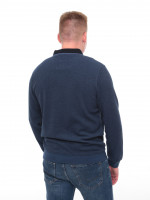 Поло чоловіче темно-синьо довгий рукав з коміром 9308-1