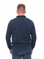Поло чоловіче темно-синьо довгий рукав з коміром 9308-1