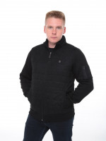 Кофта чоловіча чорна класична на флісі 73