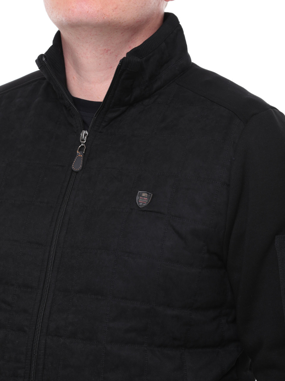 Кофта чоловіча чорна класична на флісі 73