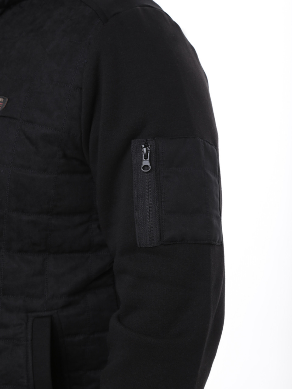 Кофта чоловіча чорна класична на флісі 73