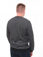 Джемпер чоловічий чорний прямий в крапку 8306-1