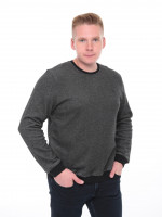 Джемпер чоловічий чорний прямий в крапку 8306-1