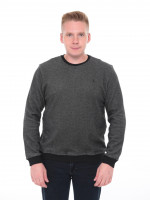 Джемпер чоловічий чорний прямий в крапку 8306-1