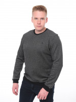 Джемпер чоловічий чорний прямий в крапку 8306-1