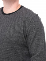 Джемпер чоловічий чорний прямий в крапку 8306-1