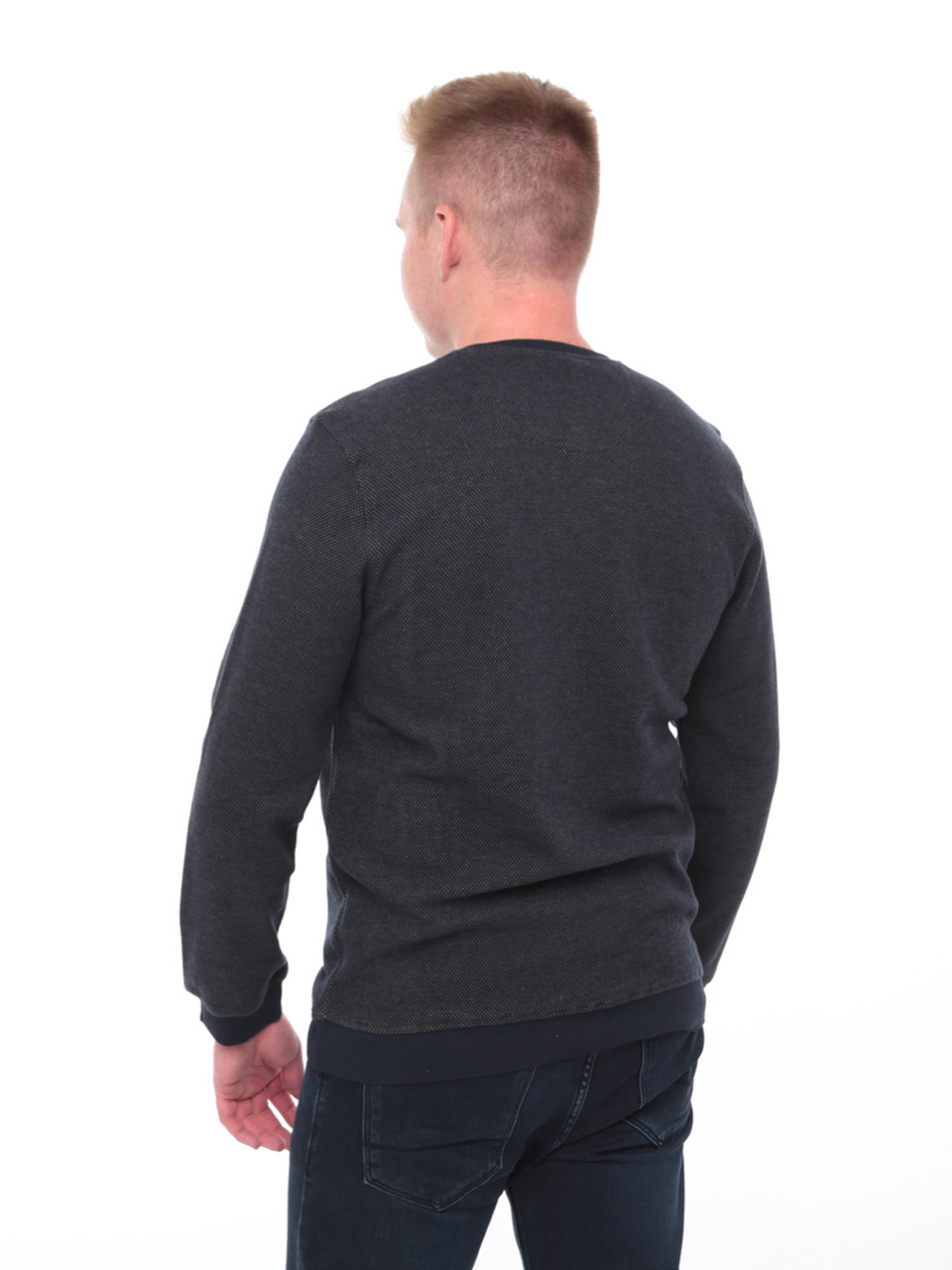 Джемпер чоловічий хакі прямий у крапку 8306-2