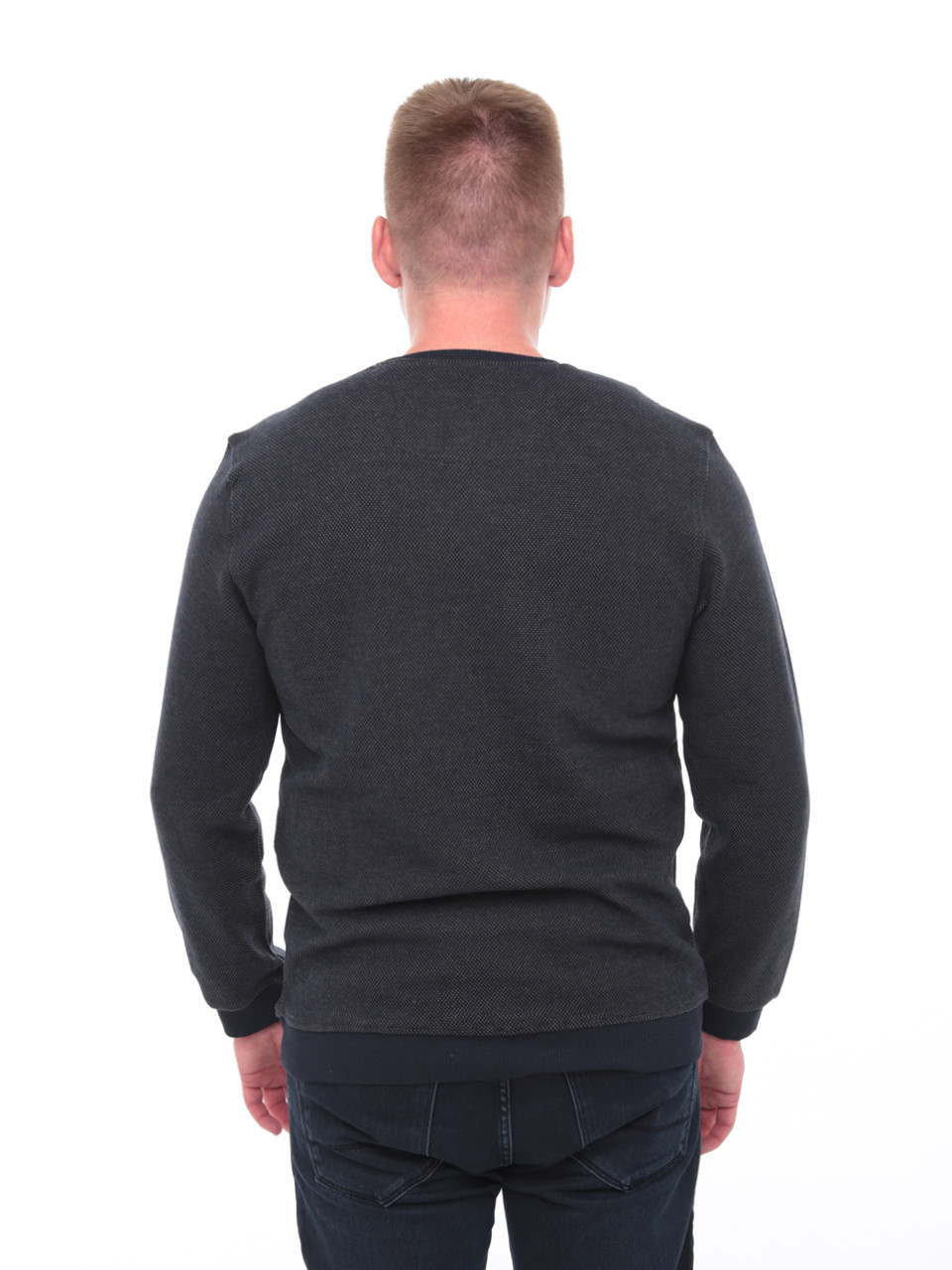 Джемпер чоловічий хакі прямий у крапку 8306-2