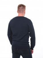 Джемпер чоловічий темно-синій прямий однотонний 8122-2