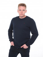 Джемпер чоловічий темно-синій прямий однотонний 8122-2