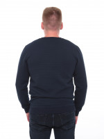Джемпер чоловічий темно-синій прямий однотонний 8122-2