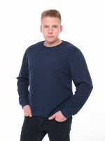 Джемпер чоловічий синій прямий однотонний 8122-3