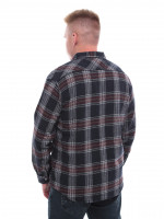 Сорочка чоловіча темно-синя в клітинку байкова 1712-2
