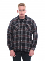 Сорочка чоловіча темно-синя в клітинку байкова 1712-2