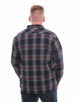 Сорочка чоловіча темно-синя в клітинку байкова 1712-2