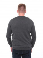 Светр чоловічий сірий тонкий комір мис 101-4-2-V