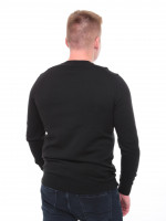 Светр чоловічий чорний тонкий однотонний 100-4-3