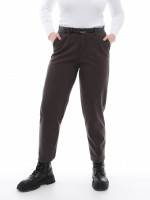 Брюки женские коричневые МОМ теплые 20344-B-1