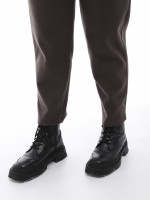 Брюки женские коричневые МОМ теплые 20344-B-1