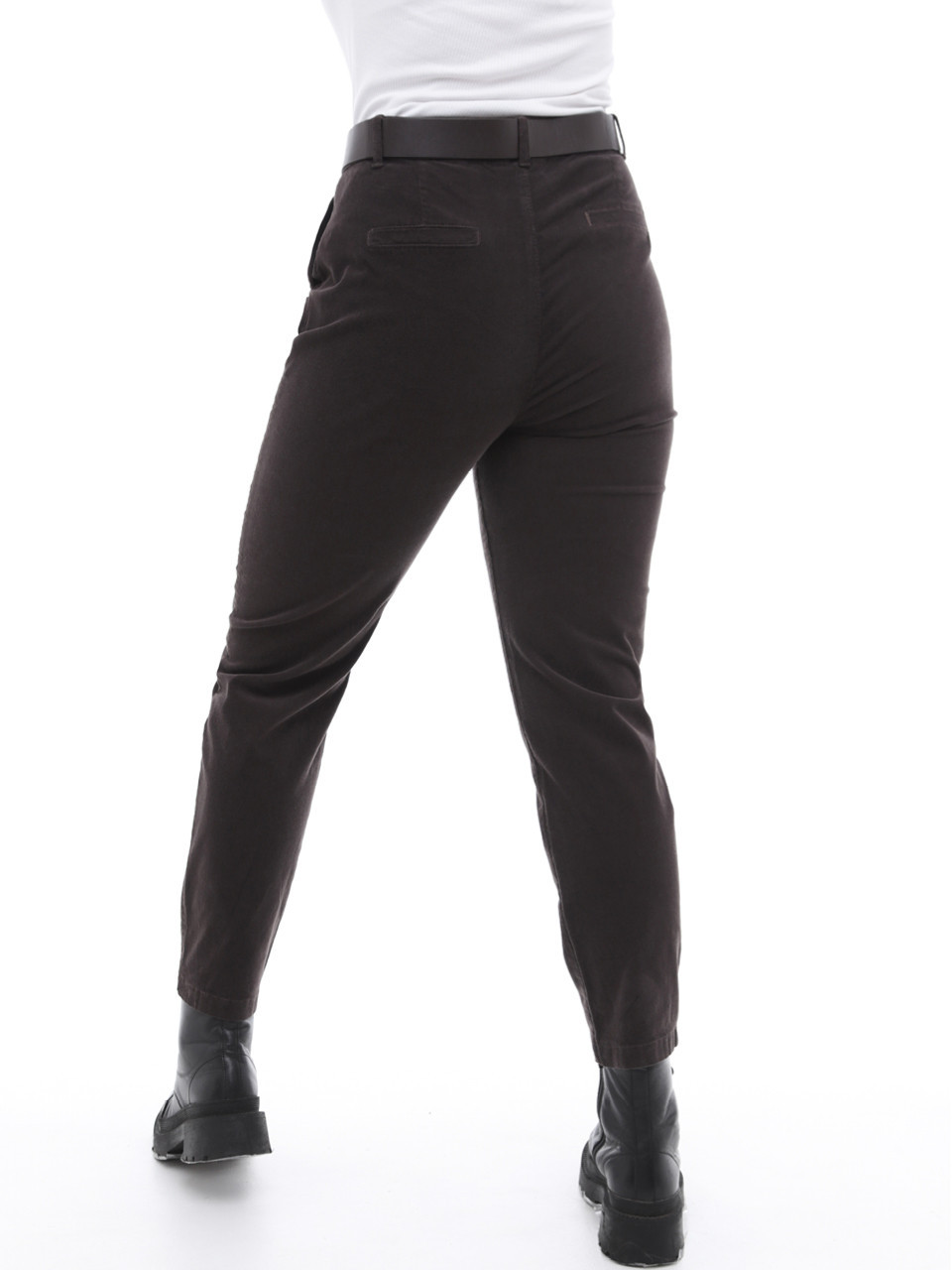 Штани жіночі коричневі МОМ великий розмір 2283-B-1