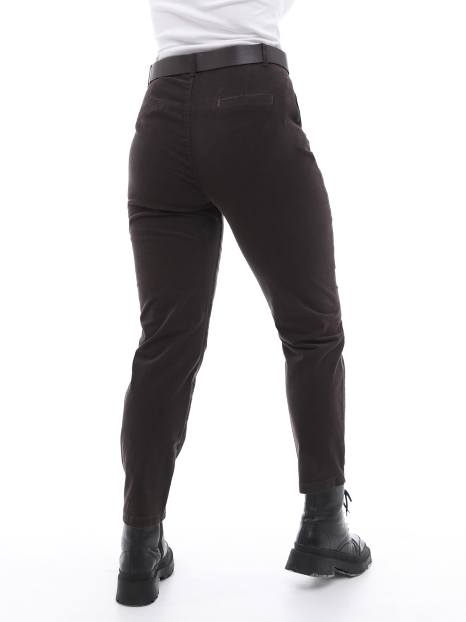 Штани жіночі коричневі МОМ великий розмір 2283-B-1