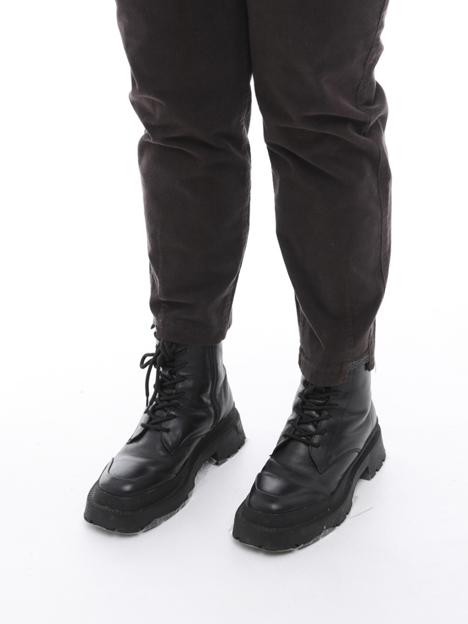 Штани жіночі коричневі МОМ великий розмір 2283-B-1