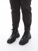 Штани жіночі коричневі МОМ великий розмір 2283-B-1