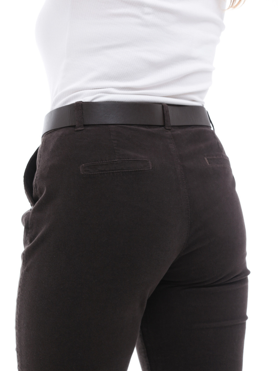 Штани жіночі коричневі МОМ великий розмір 2283-B-1