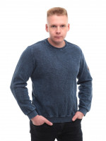 Світшот чоловічий синій прямий однотонний 6424-1