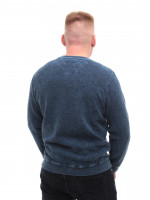 Світшот чоловічий синій прямий однотонний 6424-1