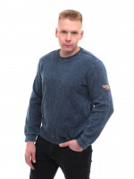 Світшот чоловічий синій прямий однотонний 6424-1