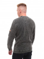 Світшот чоловічий чорний прямий однотонний 6424-2