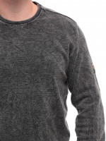 Світшот чоловічий чорний прямий однотонний 6424-2