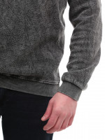 Світшот чоловічий чорний прямий однотонний 6424-2